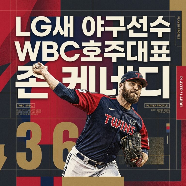ai thumbnail poster LG 새 야구선수 WBC호주대표 존 케네디 1786811769